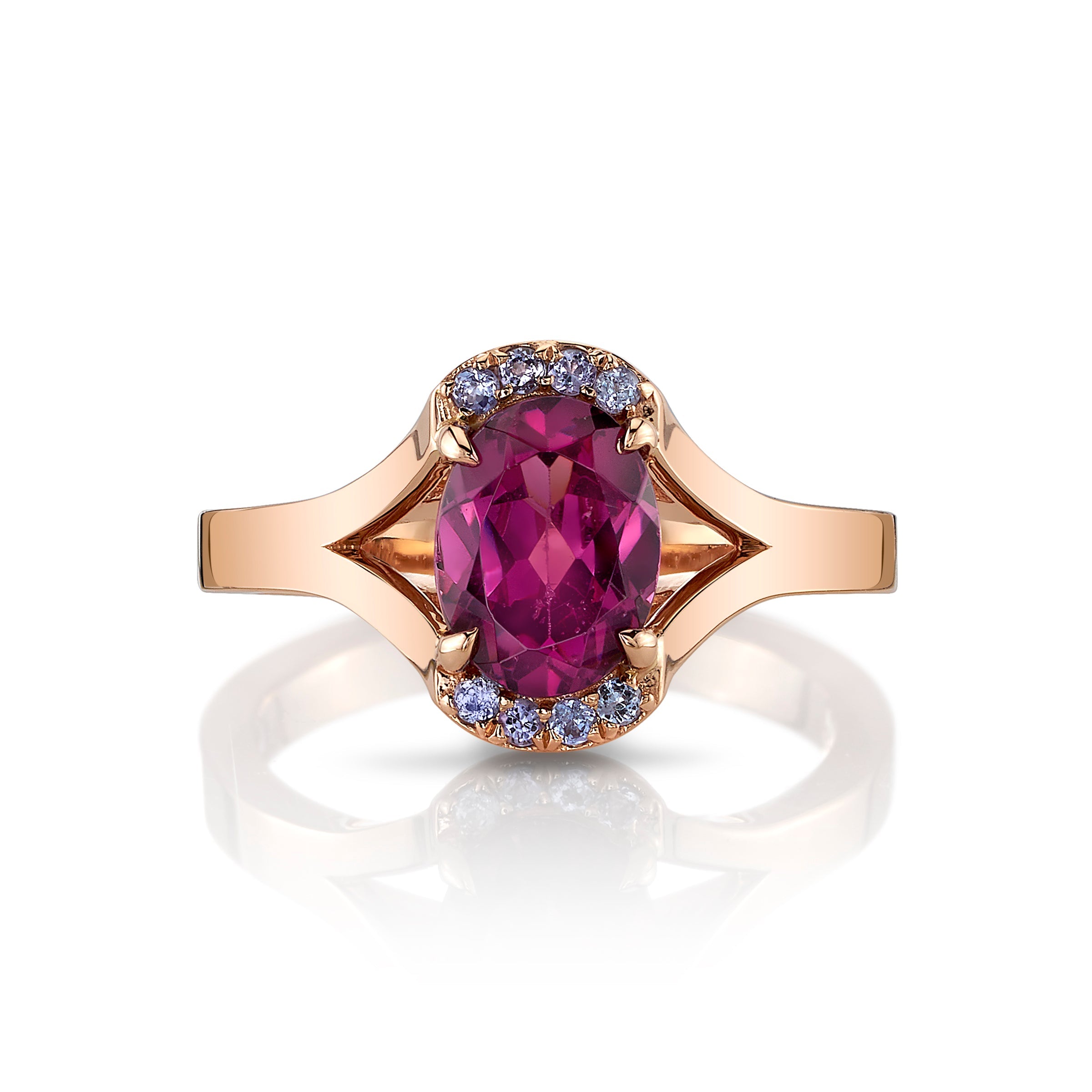 Tanzanite and store garnet ring
