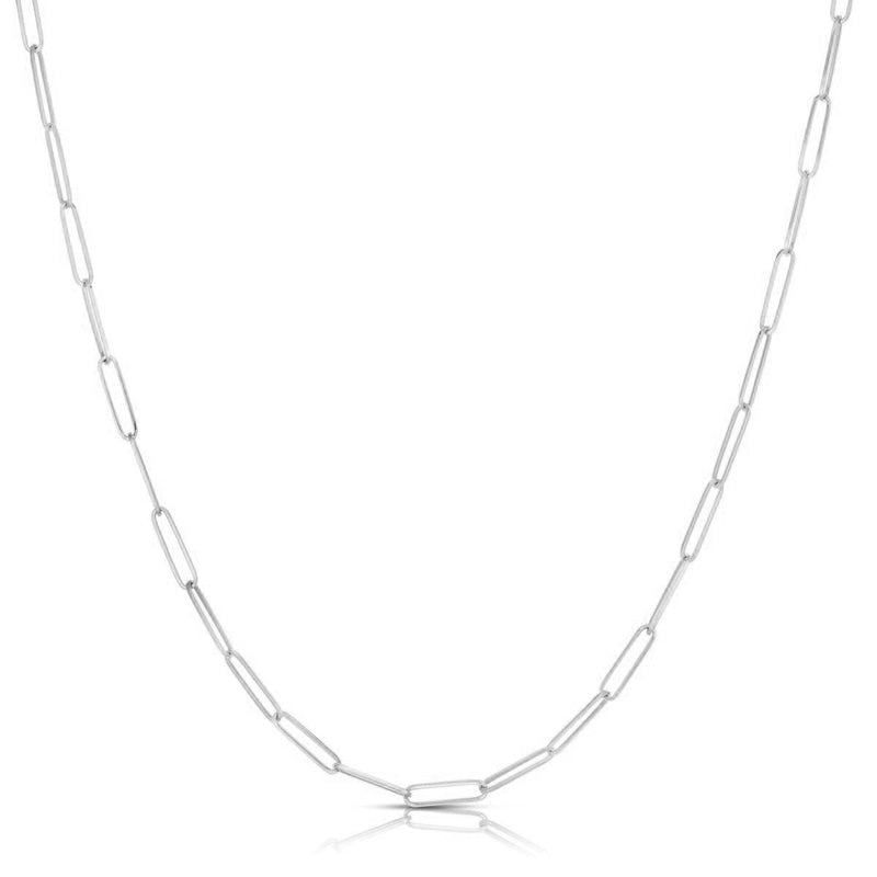 Laura-Gallon-Link chain necklace-Laura Gallon-14K White Gold-