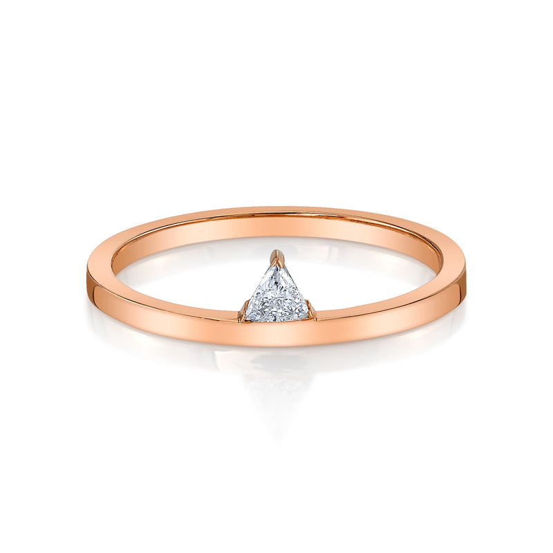 Laura-Gallon-Trillion diamond ring-Laura Gallon-14K Rose Gold-4-