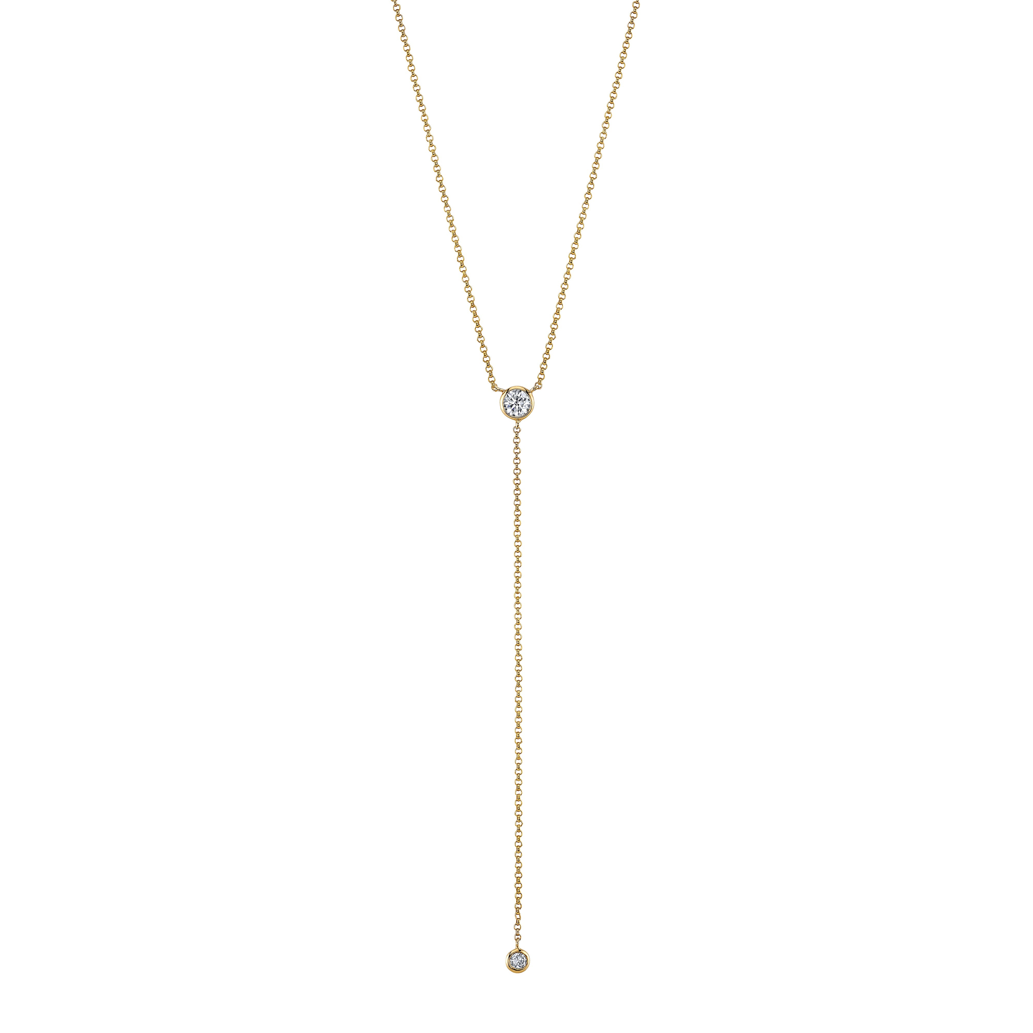 Y diamond necklace - Main Image