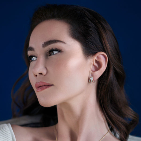 Laura-Gallon-EQUILIBRE DIAMOND EARRINGS-Earrings-Laura Gallon-