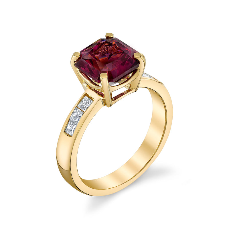 Laura-Gallon-KRISTINA - One-of-a-Kind Rhodolite Garnet & Diamond Ring-Haute Color-Laura Gallon-4-