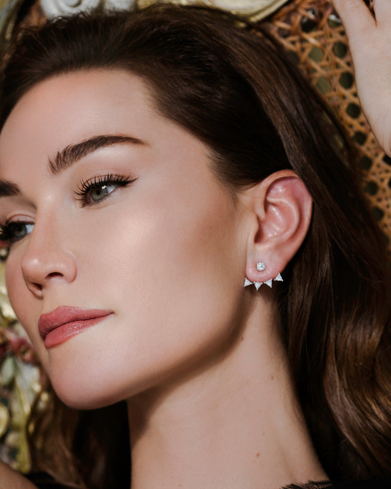 Laura-Gallon-LEVITATION EARRINGS-Earrings-Laura Gallon-18K White Gold-Pair-