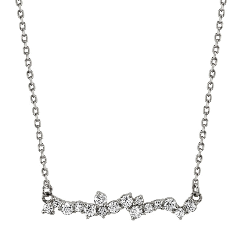 Laura-Gallon-Scattered diamond necklace-Laura Gallon-14K White Gold-