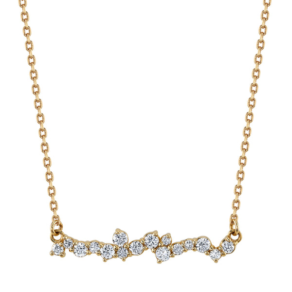 Laura-Gallon-Scattered diamond necklace-Laura Gallon-14K Yellow Gold-