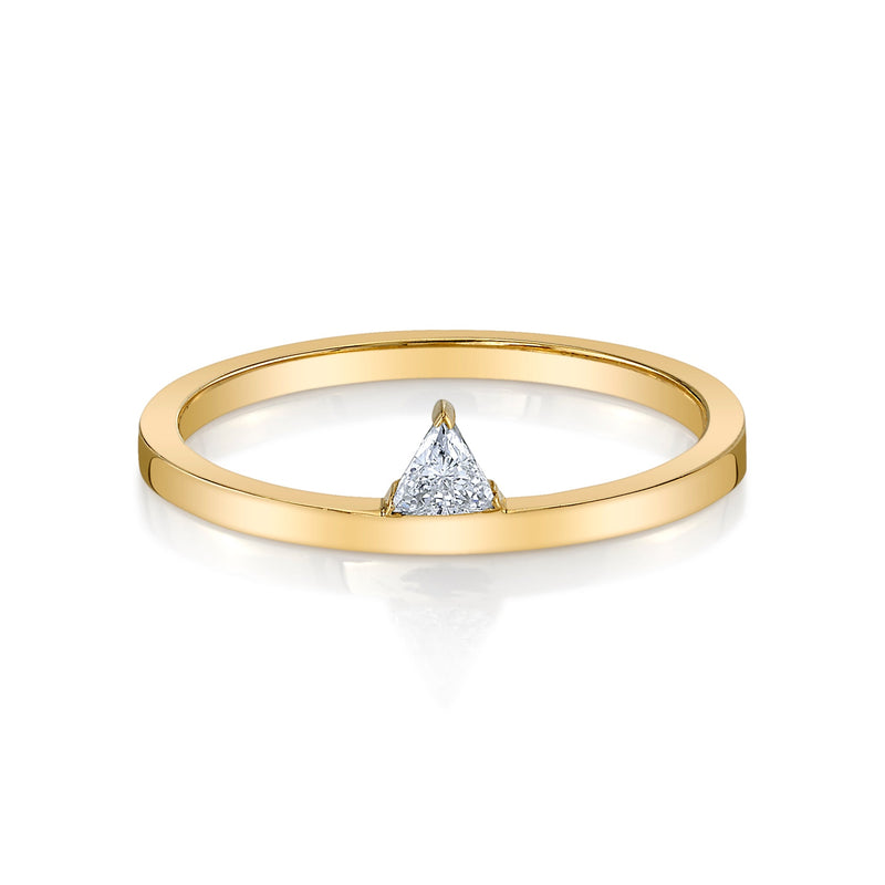 Laura-Gallon-Trillion diamond ring-Laura Gallon-14K Yellow Gold-4-