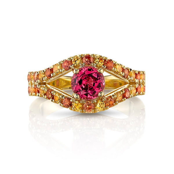 Laura-Gallon-VALENTINA - One-of-a-Kind Pink Spinel & Sapphire Ring-Haute Color-Laura Gallon-4-